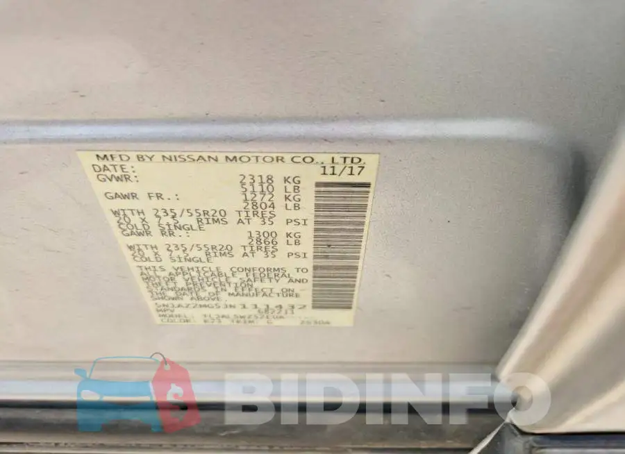 5N1AZ2MG5JN111432 Photo# 13
