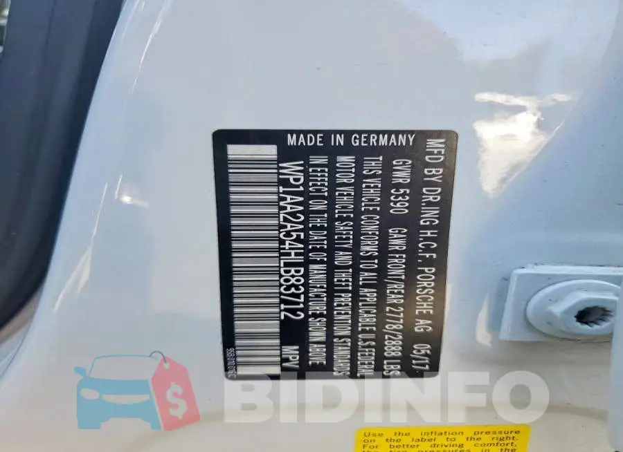 WP1AA2A54HLB83712 Photo# 14
