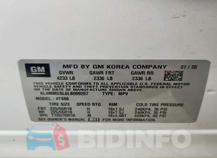 KL4MMDSL6LB099267 Photo# 12
