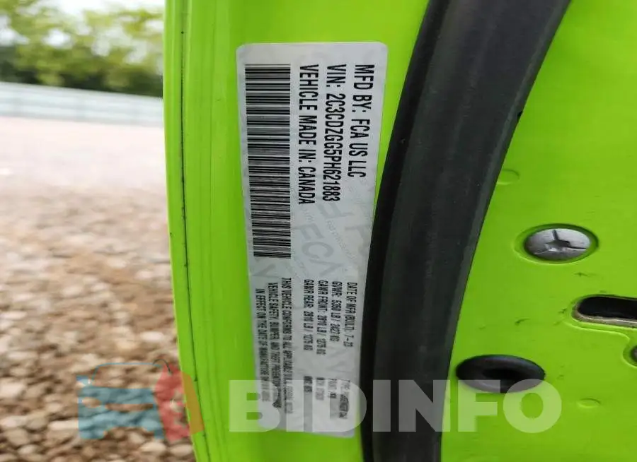 2C3CDZGG5PH621883 Photo# 12