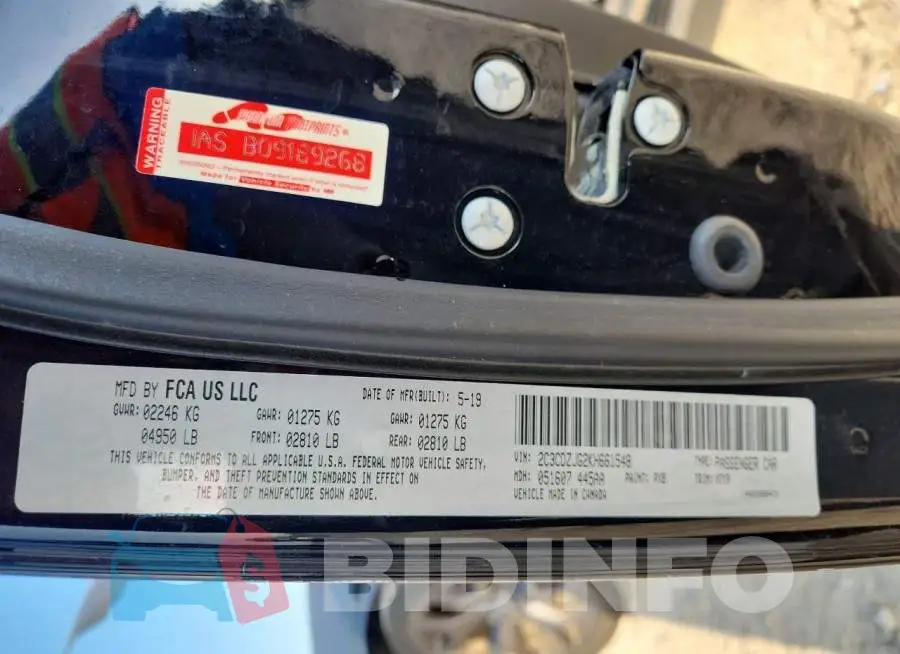 2C3CDZJG2KH661548 Photo# 12