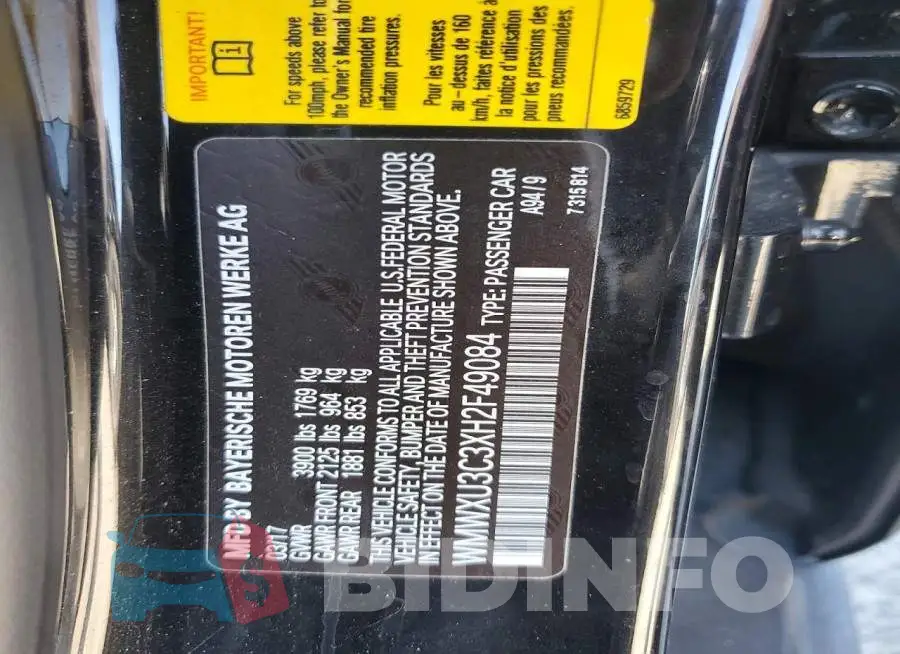 WMWXU3C3XH2F49084 Photo# 12