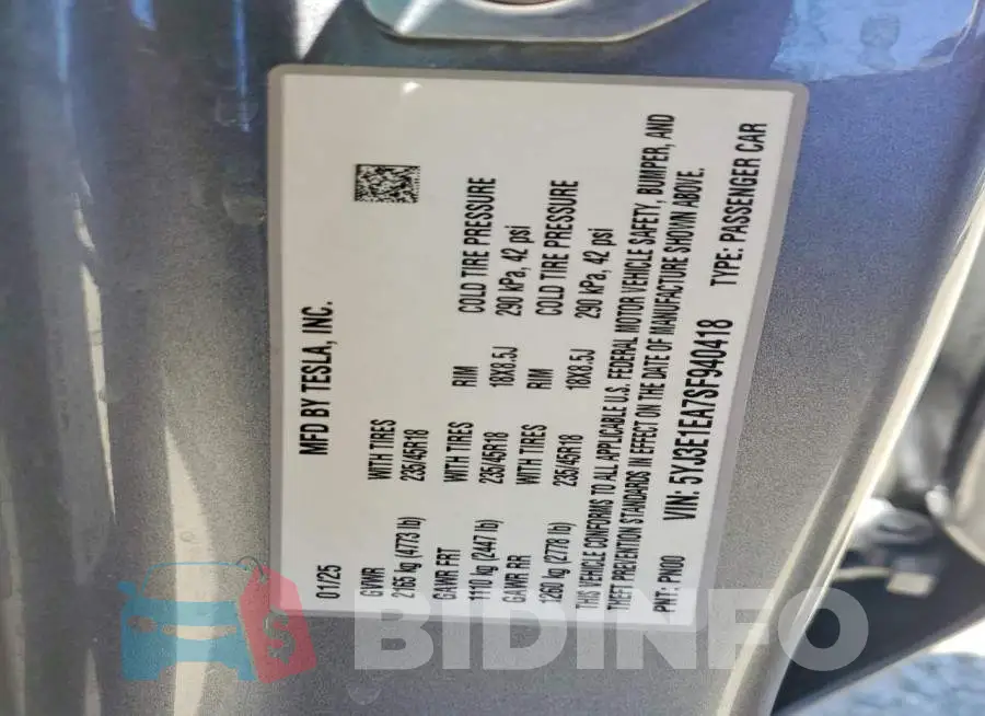 5YJ3E1EA7SF940418 Photo# 12