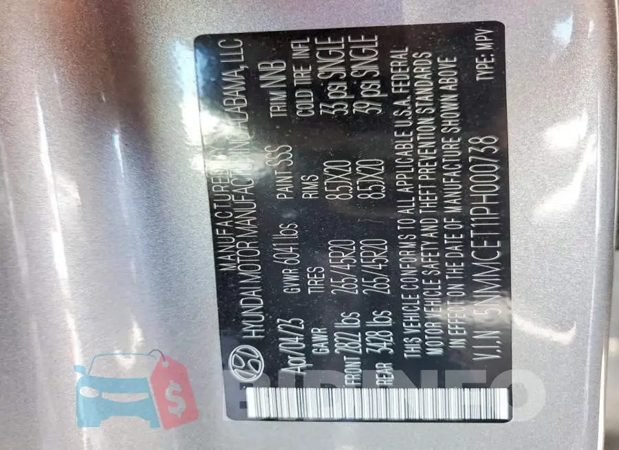 5NMMCET11PH000738 Photo# 13