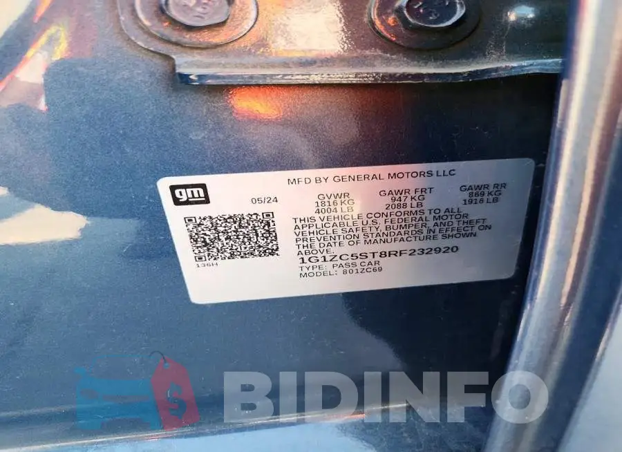 1G1ZC5ST8RF232920 Photo# 12