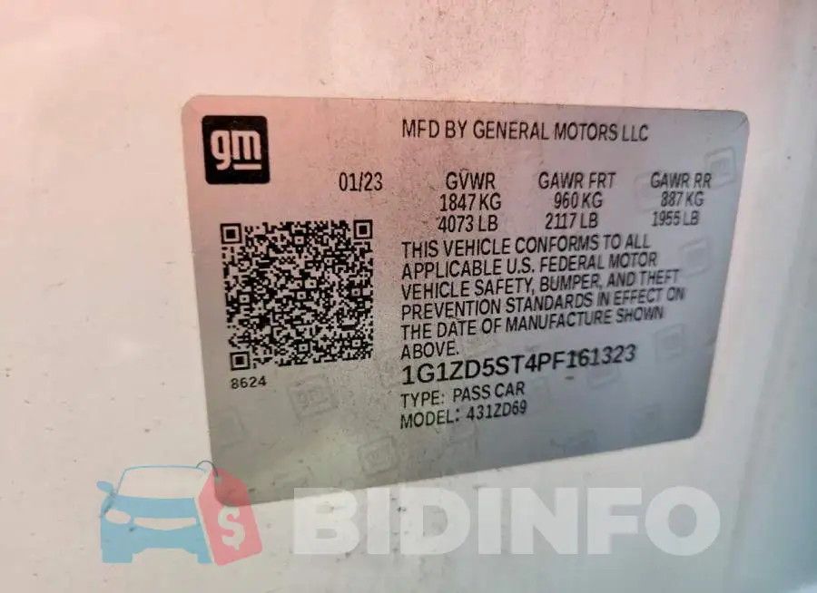 1G1ZD5ST4PF161323 Photo# 12