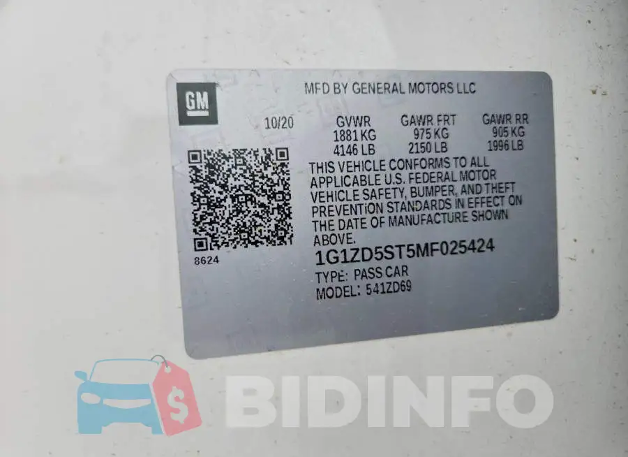 1G1ZD5ST5MF025424 Photo# 12