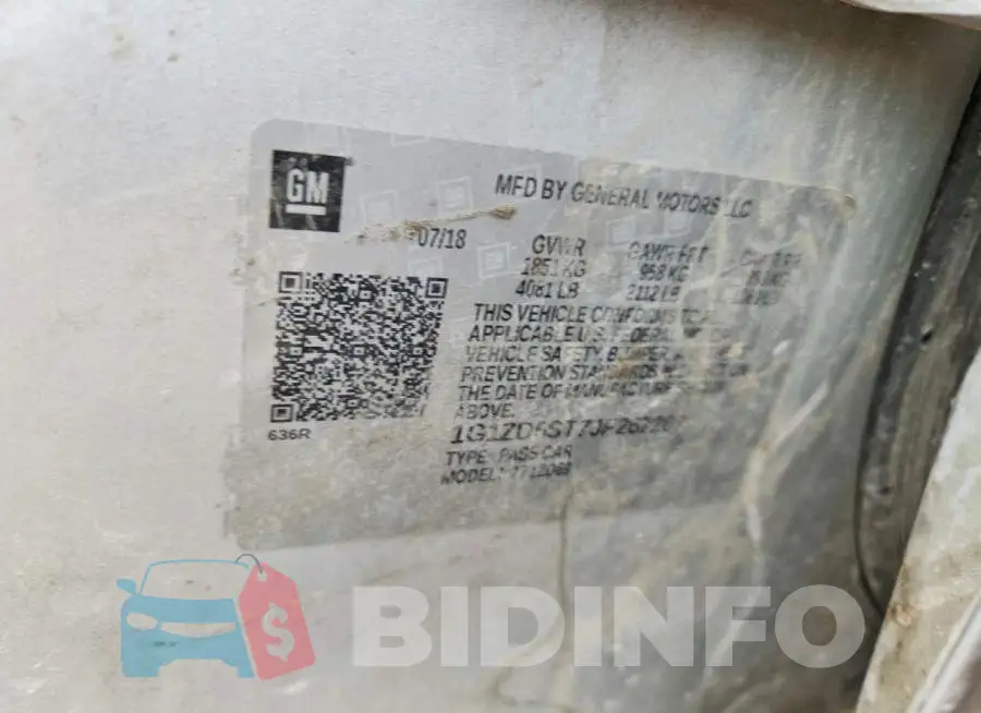 1G1ZD5ST7JF267207 Photo# 12