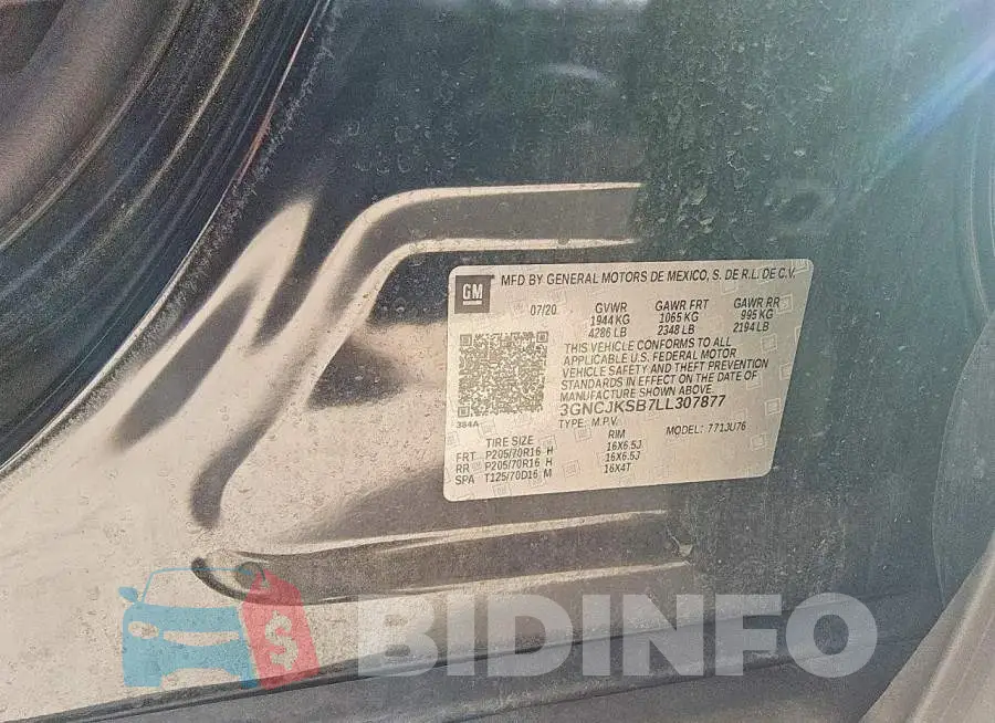 3GNCJKSB7LL307877 Photo# 13