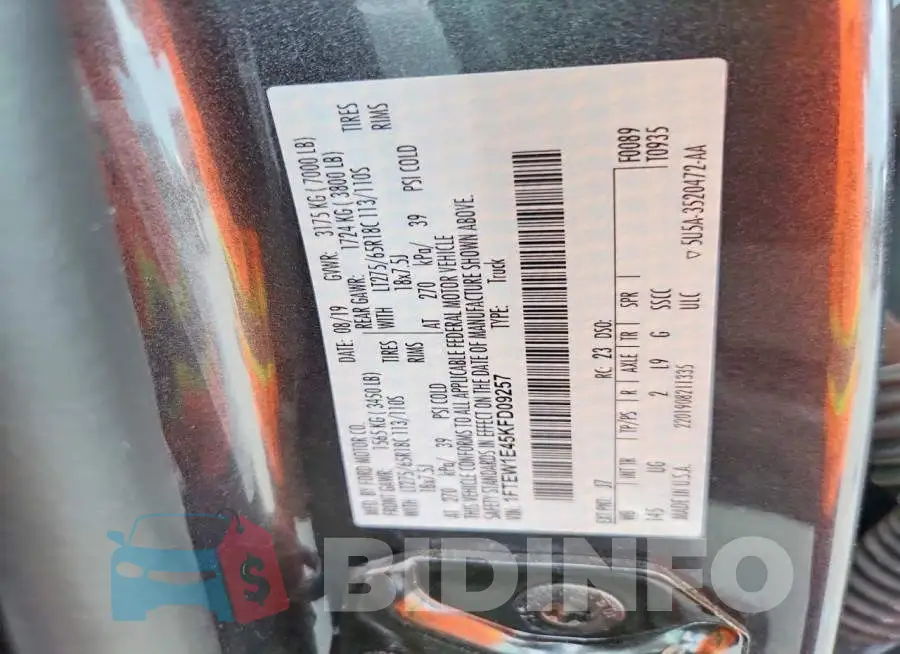 1FTEW1E45KFD09257 Photo# 12