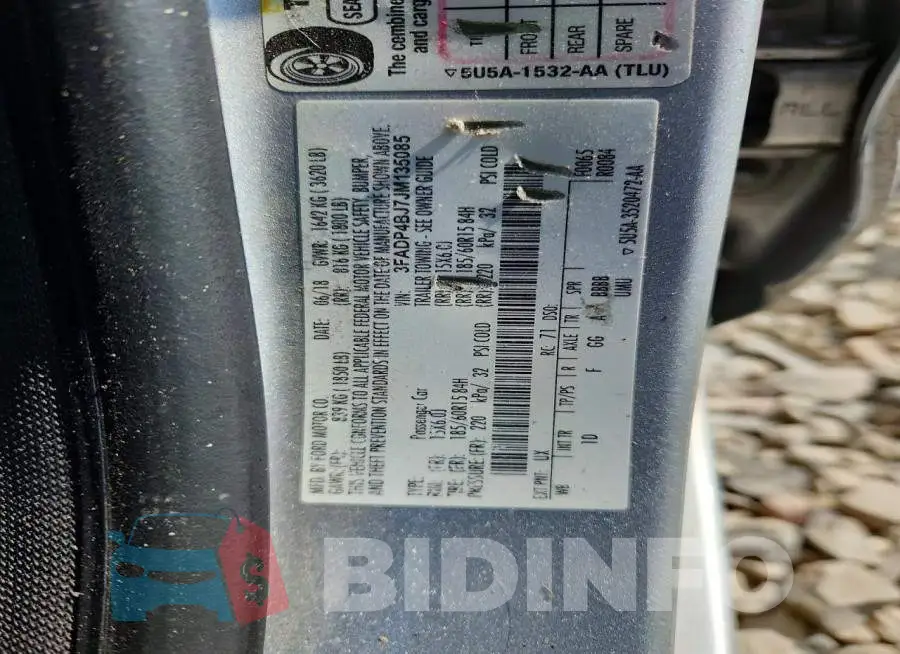 3FADP4BJ7JM135085 Photo# 12