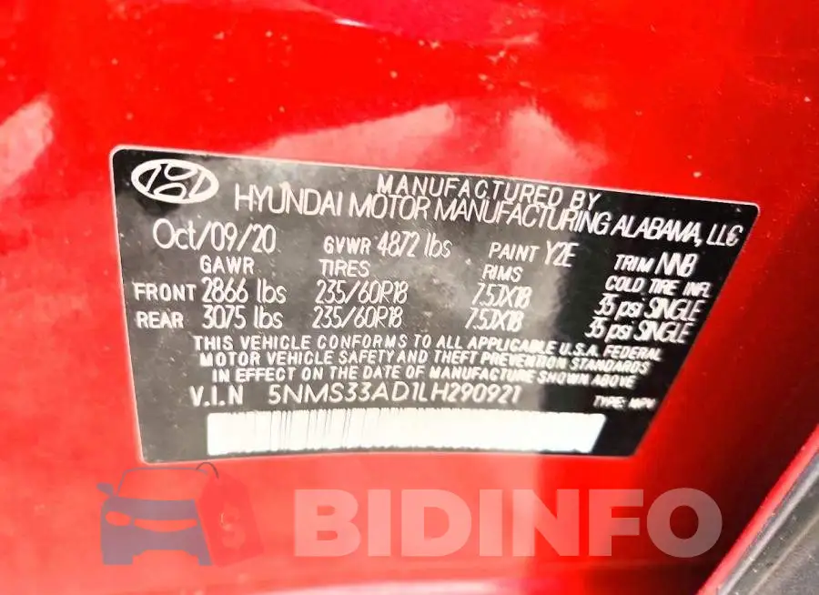 5NMS33AD1LH290921 Photo# 13