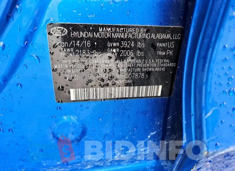 5NPD84LF3HH007878 Photo# 12