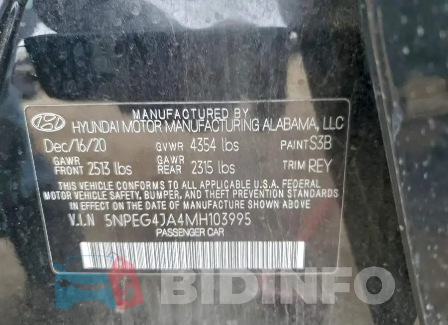 5NPEG4JA4MH103995 Photo# 12