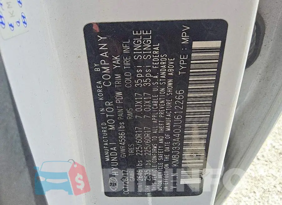 KM8J33A40JU612266 Photo# 13