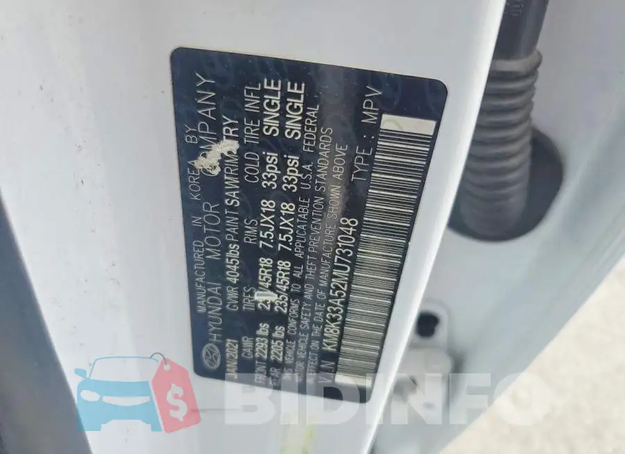 KM8K33A52MU731048 Photo# 14