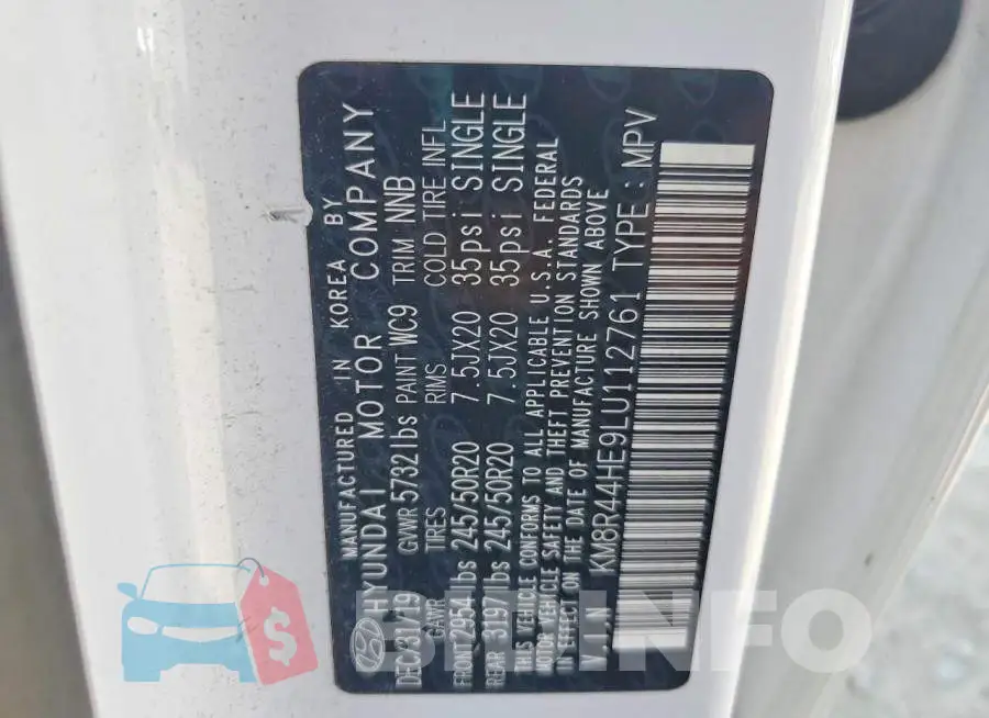 KM8R44HE9LU112761 Photo# 13