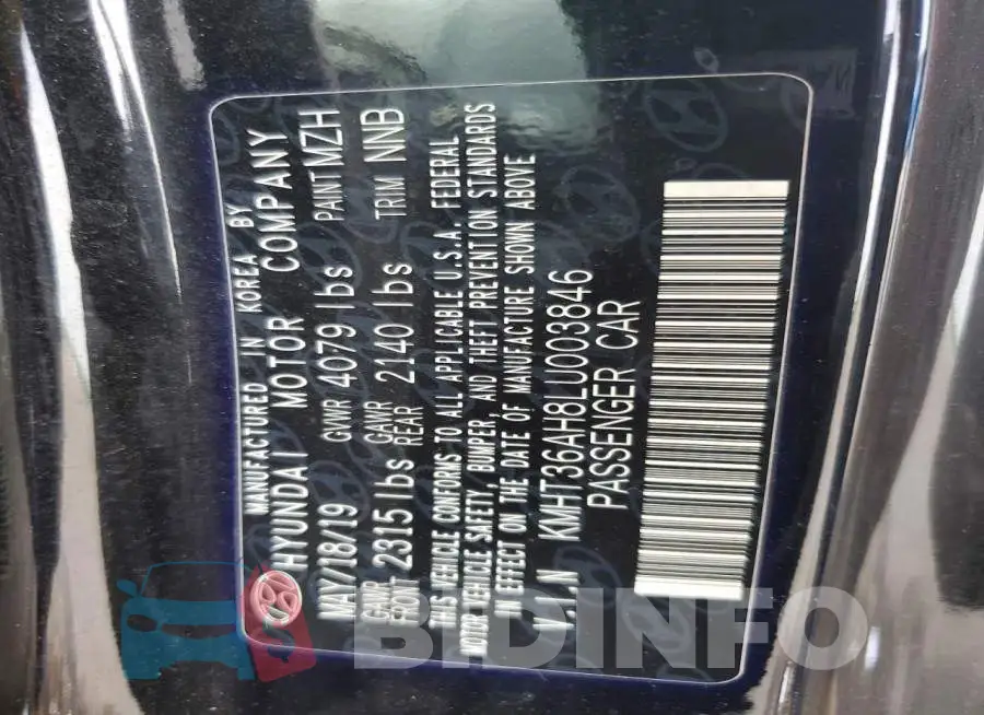 KMHT36AH8LU003846 Photo# 12