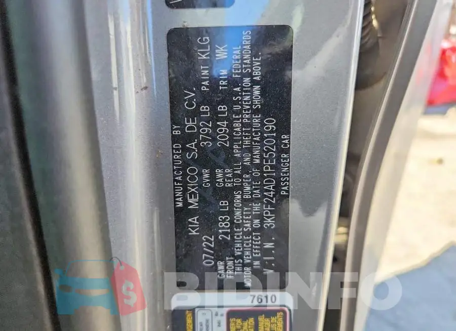 3KPF24AD1PE520190 Photo# 12