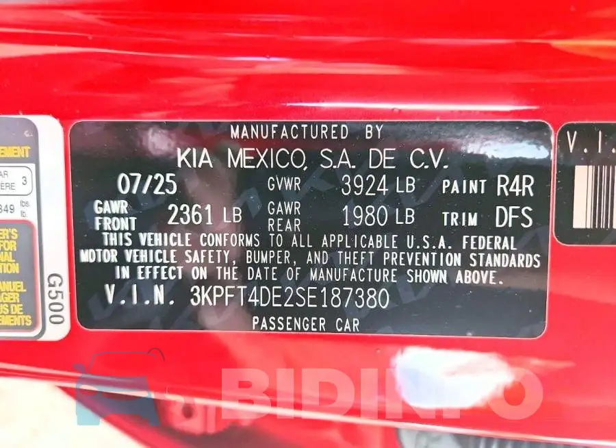 3KPFT4DE2SE187380 Photo# 12
