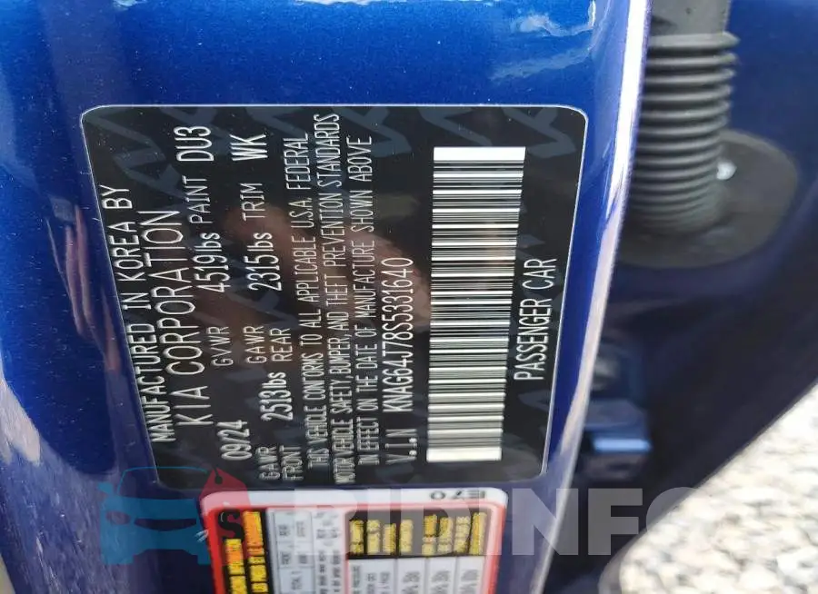 KNAG64J78S5331640 Photo# 12