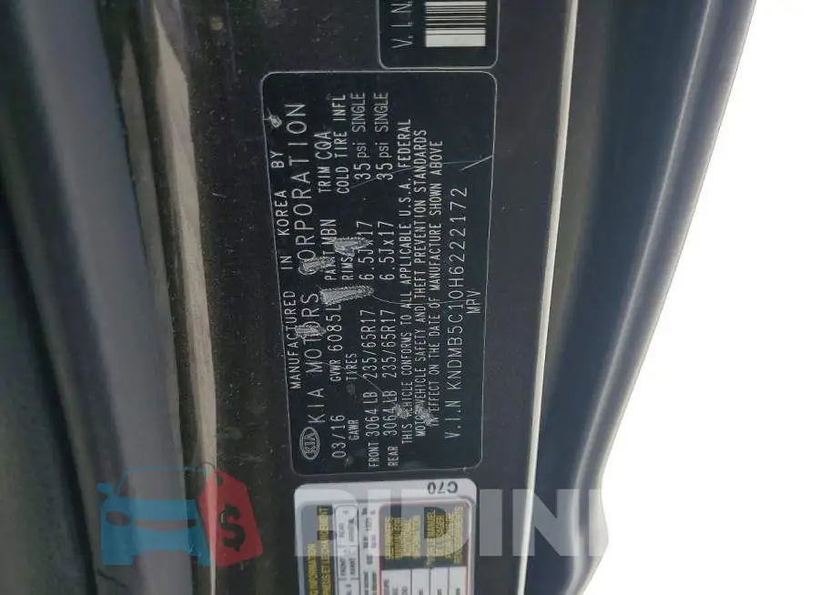KNDMB5C10H6222172 Photo# 13