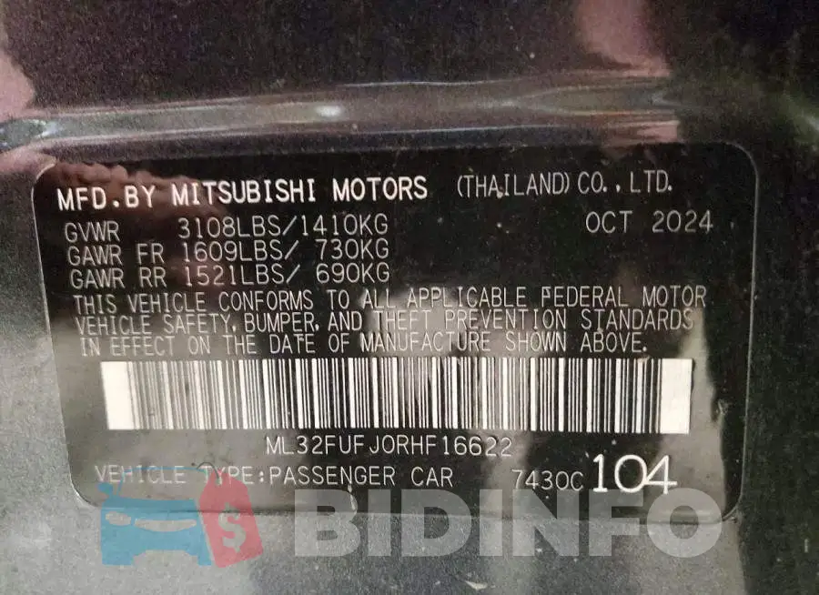 ML32FUFJ0RHF16622 Photo# 12