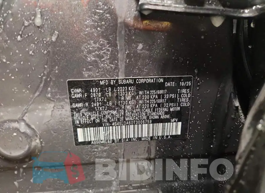 4S4SLDA60T3006759 Photo# 13