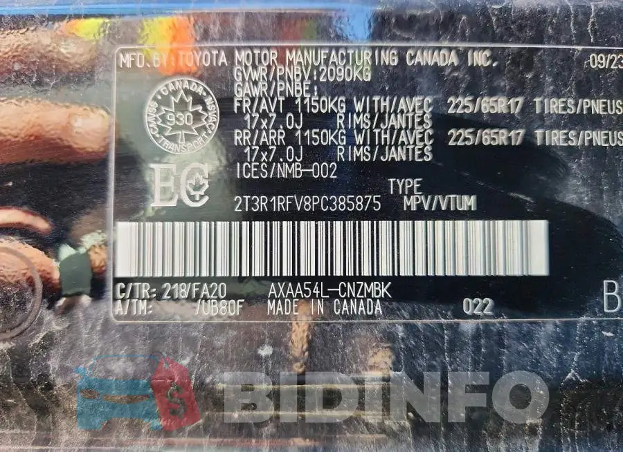 2T3R1RFV8PC385875 Photo# 13