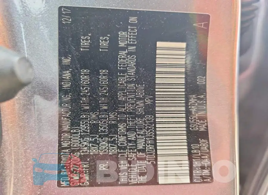 5TDJZRFH1JS532139 Photo# 13