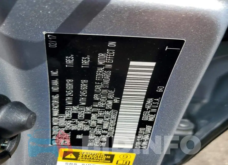 5TDJZRFH2HS389227 Photo# 13