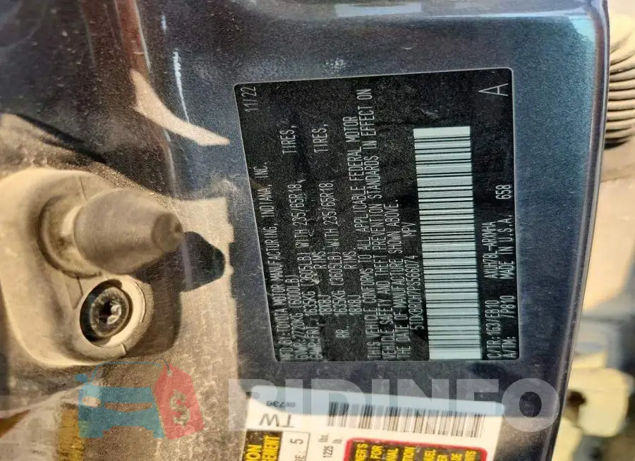 5TDKBRCH7PS566074 Photo# 12
