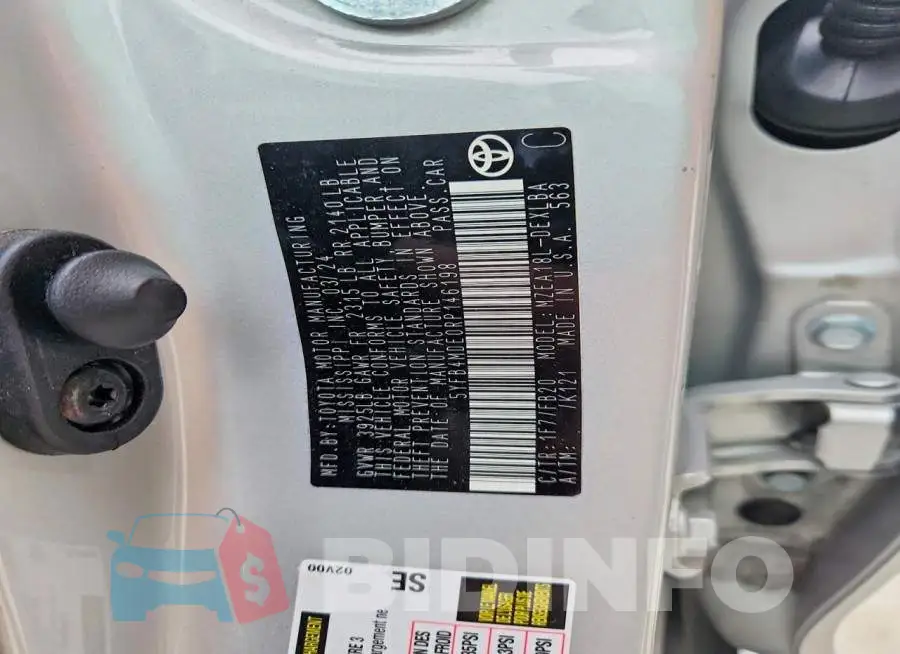 5YFB4MDE0RP146198 Photo# 12