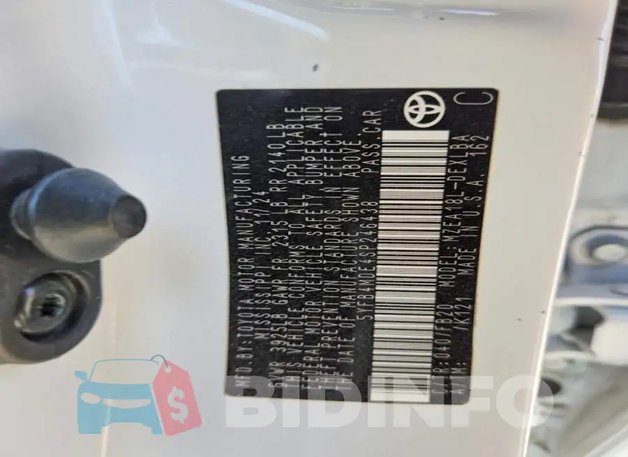 5YFB4MDE4SP246438 Photo# 12