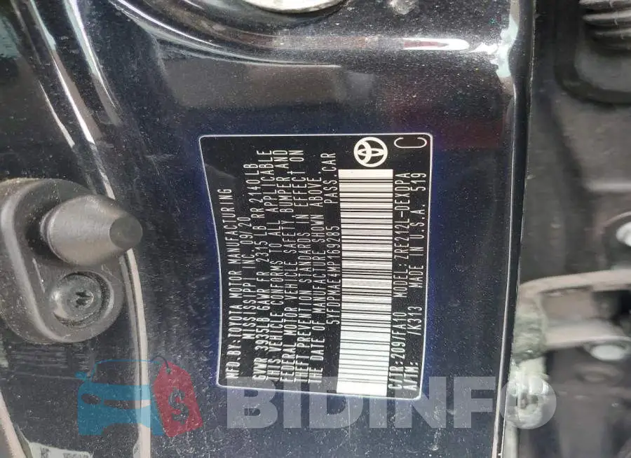 5YFDPMAE4MP169285 Photo# 12