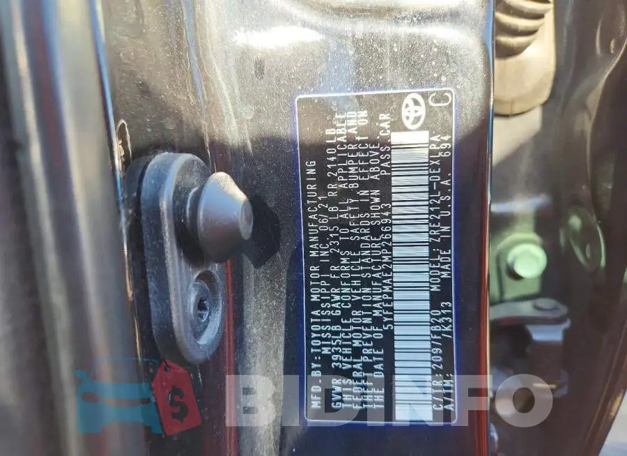5YFEPMAE2MP266943 Photo# 12