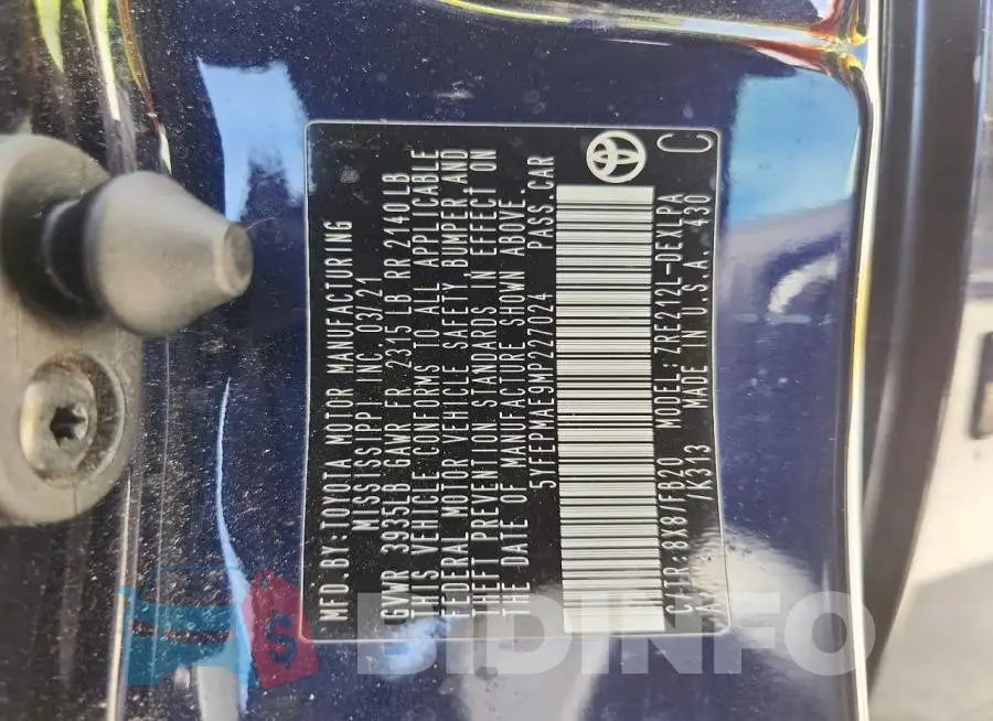 5YFEPMAE9MP227024 Photo# 12