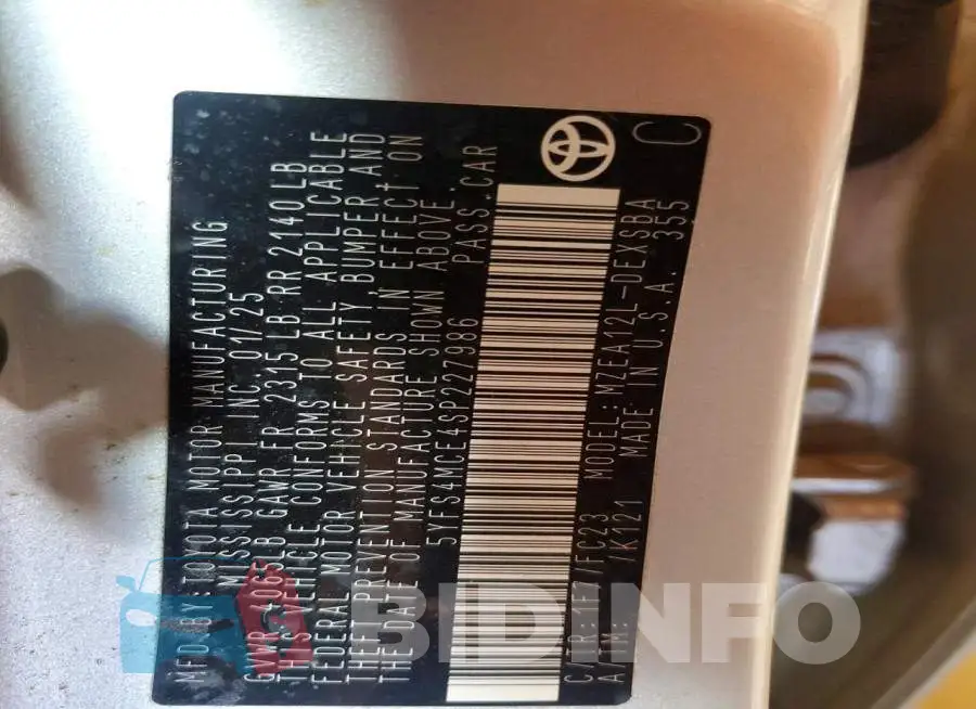 5YFS4MCE4SP227986 Photo# 13