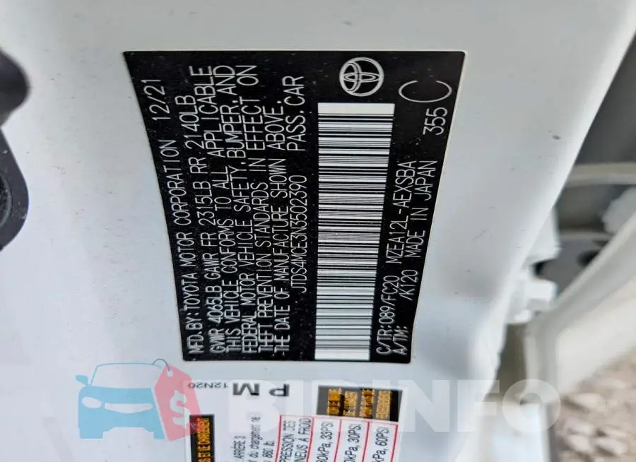 JTDS4MCE3N3502390 Photo# 12