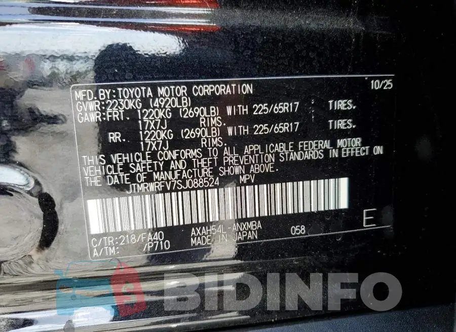 JTMRWRFV7SJ088524 Photo# 13