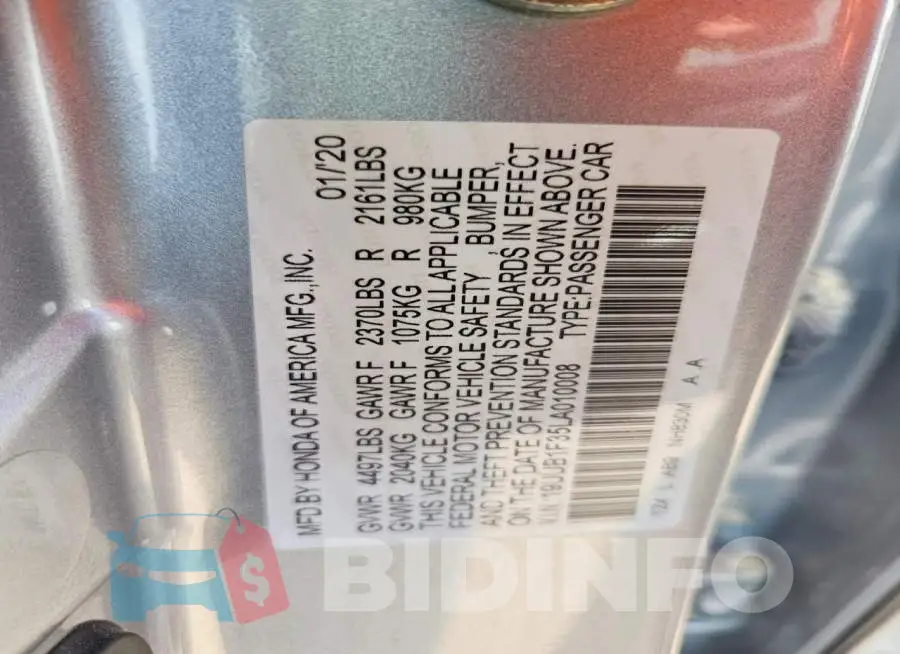 19UUB1F35LA010008 Photo# 13