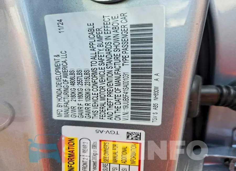 19UUB5F41SA001031 Photo# 12