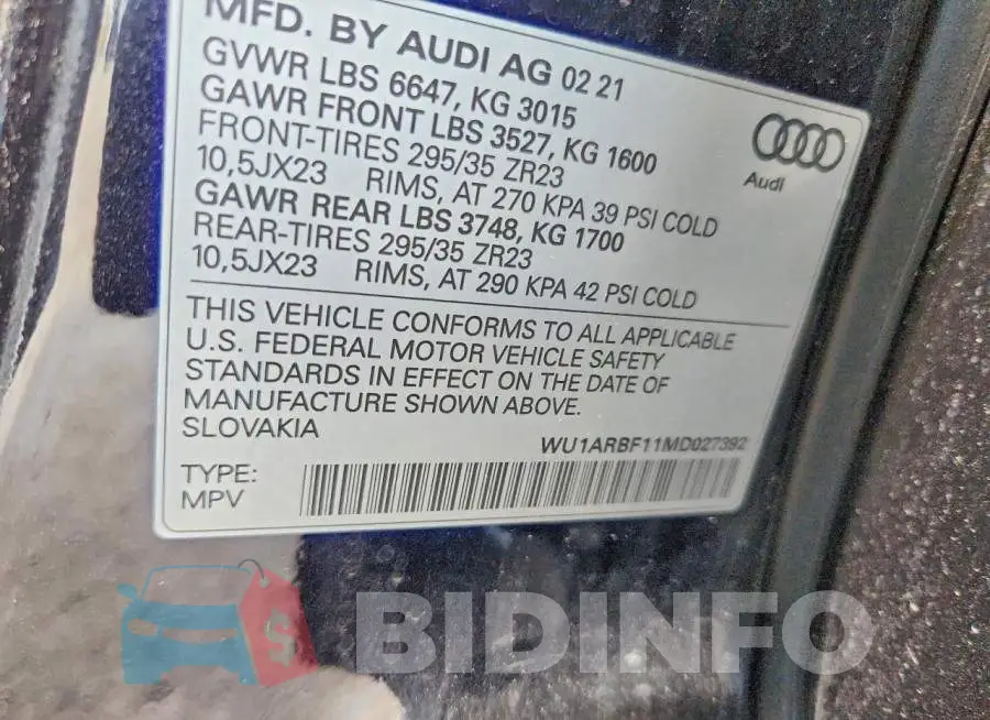 WU1ARBF11MD027392 Photo# 13