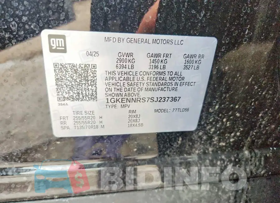 1GKENNRS7SJ237367 Photo# 13
