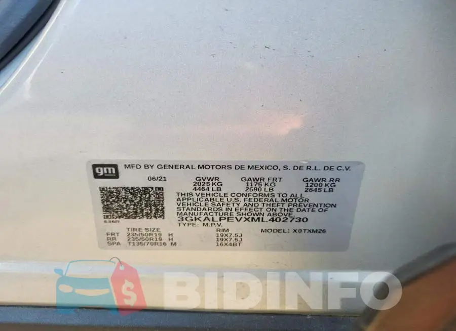 3GKALPEVXML402730 Photo# 12
