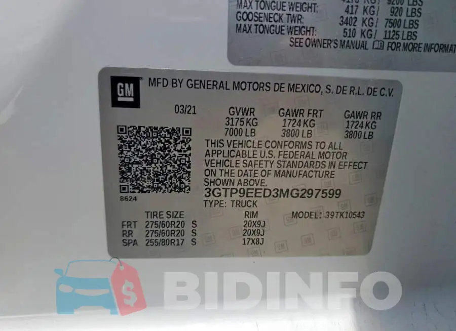 3GTP9EED3MG297599 Photo# 12