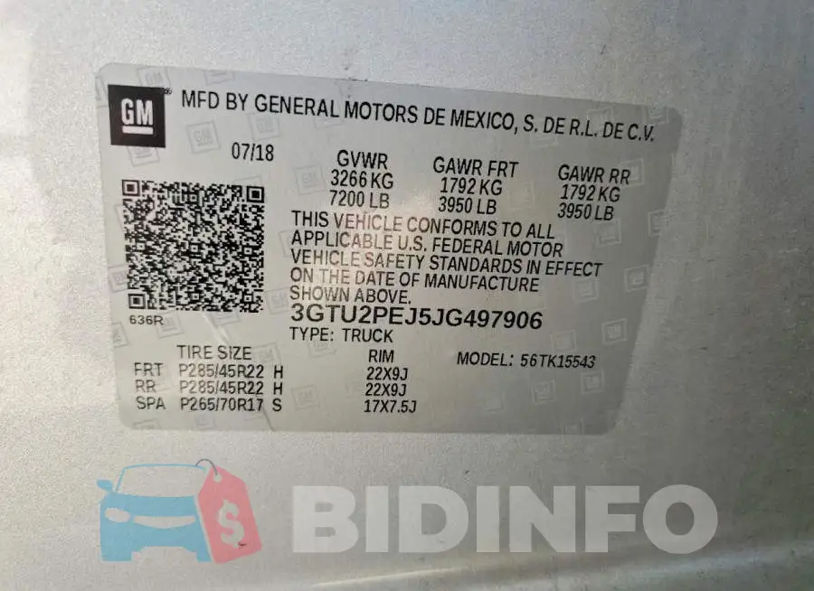 3GTU2PEJ5JG497906 Photo# 12