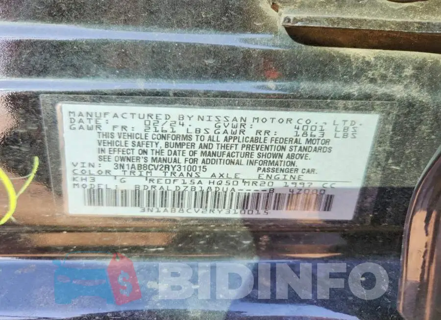 3N1AB8CV2RY310015 Photo# 12