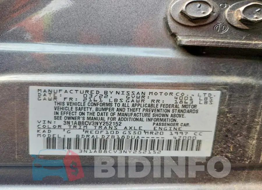 3N1AB8CV3NY252152 Photo# 12