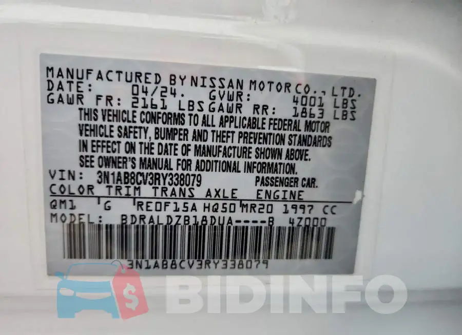 3N1AB8CV3RY338079 Photo# 12
